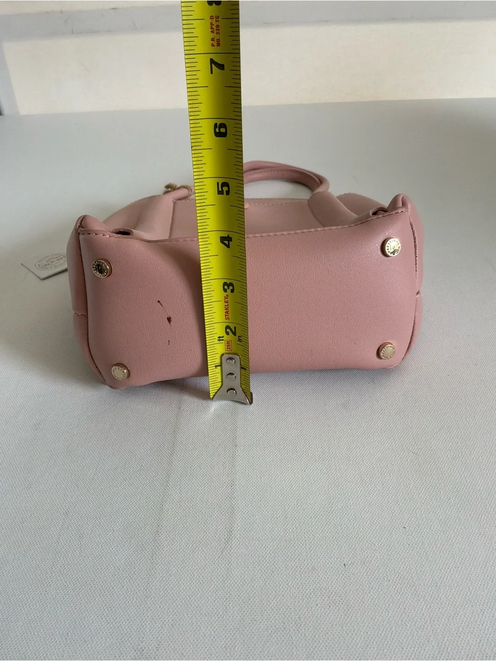 Expressions NYC Blush Pink Mini Tote Crossbody Bag NWT Vegan Leather